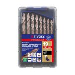 Coffret 19 forets m�taux hss taill�s meul�s aff�tage tivoly smart point - Ø 1 � 10 mm tivoly