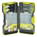 Coffret 20 lames scie sauteuse panaches bois & mtal 75 & 100 mm - rak20jb