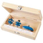Coffret de 3 fraises tct 1 / 2 pour portes a panneaux Coffret de 3 fraises tct 1 / 2 pour portes a panneaux