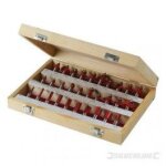 Coffret de 30 fraises  dfoncer tct 1 / 2 1 / 2 silverline 580422
