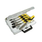 Coffret de 5 ciseaux  bois manche bi - matire