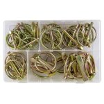 Coffret de 50 goupilles agricoles attelage remorques assorties