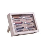 Coffret 6 couteaux pliants - bois différents, acier inoxydable - marron Coffret 6 couteaux pliants - bois différents, acier inoxydable - marron