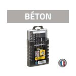 Coffret de 7 forets bton sds plus - diager - 1000u