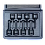 Coffret 8 douilles embouts impact torx males a choc carre 1 / 2