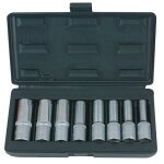 Coffret de 8 douilles torx�, l. 75 mm - 1 / 2  - e10 � e24 ks tools 922. 1387