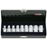 Coffret de 9 douilles torx, l. 38 mm - 1 / 2  - e10  e24 ks tools 922. 1369