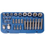 Coffret bgs technic douilles torx femelles e4  e24 embouts t20 a t55