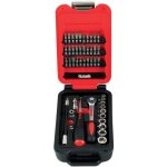 Coffret box 1 / 4  6 pans avec cliquet rond - 46 pices mob