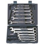 Coffret cl mixte  cliquet chromeplus 16p. 8 - 9 - 10 - 11 - 12 - 13 - 14 - 15 - 16 - 17 - 18 - 19 mm ...