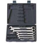 Coffret cl mixte  cliquet chromeplus 6 pcs modulable 8 - 10 - 12 - 13 - 17 - 19 mm