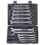 Coffret cl mixte cliquet reversible chromeplus 12 pcs modulable