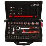 Coffret clé robinet + douilles traversantes, 51 pièces - virax - 310410 Coffret clé robinet + douilles traversantes, 51 pièces - virax - 310410