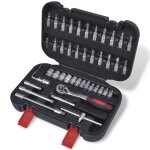 Coffret cliquet et douilles 1 / 4 46 pièces à couplage rapide Coffret cliquet et douilles 1 / 4 46 pièces à couplage rapide