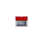 Coffret de douilles 1 / 2  longues 6 pans � choc - 7 pi�ces - 4457mp