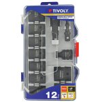 Coffret de douilles a choc series 12 pices