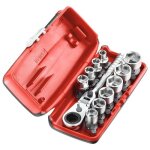 Coffret de douilles hex 1 / 4 avec nouveau cliquet facom rxpicopb. 11 pices