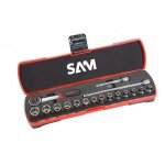 Coffret de douilles tout profil carr� 1 / 4  - 17 pi�ces sam outillage