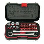 Coffret douilles radio 1 / 4  + vissage : 39 pi�ces xs box 9410390001 mob