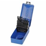 Coffret forets metaux hss, meches de 1 a 13 mm, boite de 25 forets