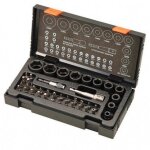 Coffret hitachi 41 pieces douilles et embouts de vissages 752500