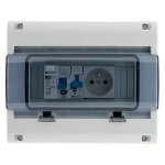 Coffret �lectrique �tanche ip65 8 modules �quip� livr� avec accessoires
