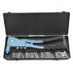 Coffret pince à riveter en aluminium + 50 rivets Coffret pince à riveter en aluminium + 50 rivets