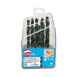 Coffret plastique de 15 meches hss helicoidales pour bois reflex 201. 500. 15 Coffret plastique de 15 meches hss helicoidales pour bois reflex 201. 500. 15
