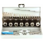 Coffret tarauds filieres hss 3 � 12 mm et accessoires