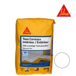 Colle  carrelage tous carreaux intrieur et extrieur (c2 - et) - sika sikaceram xtra - blanc - 25kg ...