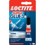 Colle cyanoacrylate loctite superglue - 3 spcial verre 3g