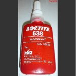 Colle forte pour assemblage cylindrique - 638 loctite