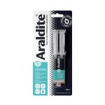 Colle haute performance epoxy  prise rapide araldite crystal 24 ml
