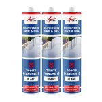Colle ms, polym�re, mastic d'�tanch�it� blanc pur - ral 9010 290 ml x 3 - arcane industries