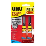 Colle power glue liquide control uhu tube - 2x3g - 36715