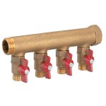 Collecteur modulaire sanitaire chauffage 2 d�parts m15x21 e / s mf 26x34