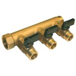 Collecteur � vannes mf 20x27 - d�part m 15x21 - 3 d�parts noyon & thiebault
