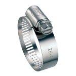 Collier à bande inox cap vert - dimensions 14 - 22 mm - largeur 13 mm - vendu par 2 Collier à bande inox cap vert - dimensions 14 - 22 mm - largeur 13 mm - vendu par 2