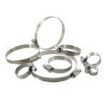 Collier de durite 20 - 32 bande et capot inox sachet de 10 colliers