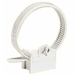 Collier � embase pour tube irl 16 � 32 mm - blanc - mureva fix schneider