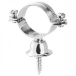 Collier de fixation avec rosace sans butoir pour tube  28 mm presto