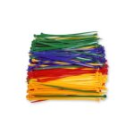 Colliers plastiques couleurs assortis