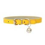 Collier de s�curit� en faux cuir pour chat, ajustable, avec clochettes, accessoire pour animaux de compagnie ...