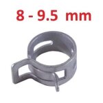 Collier de serrage durite inox 8 a 9. 5 mm ressort universel essence moto scooter cyclomoteur voiture ...