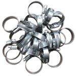 Colliers de serrage durite tuyau inox a4 aisi316 marin w5 large 12 mm - serrage 20 x 32 (25)