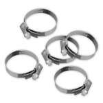 Colliers de serrage durite tuyau inox a4 aisi316 marin w5 large 12 mm - serrage 80 x 100