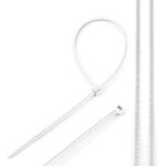 Collier de serrage plastique 2, 5x120 blanc (100 pi�ces) edo777782 edo technic