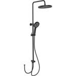 Colonne de douche noire mat - sans robinetterie - softwater wenko