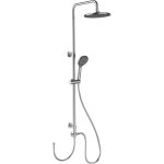 Colonne de douche pluie waters�ving wenko, 3 jets, pommeau douche ciel pluie 22, 5cm, douchette 11cm, ...