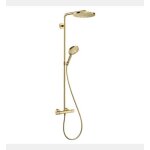 Colonne de douche raindance select s 240 1jet powderrain avec mitigeur thermostatique aspect dor poli ...